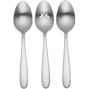 Oneida Vale Everyday Flatware Serving Spoons, Set Of 3 Service for 1 Oneida Vale Everyday Flatware Serving Spoons, Set Of 3 Service for 1