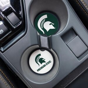 Evergreen Michigan State University 4-Piece Ceramic Car Coaster Set Multi-Color 2.6 In. L X 2.6 In. W X 0.25 In. H Evergreen Michigan State University 4-Piece Ceramic Car Coaster Set Multi-Color 2.6 In. L X 2.6 In. W X 0.25 In. H