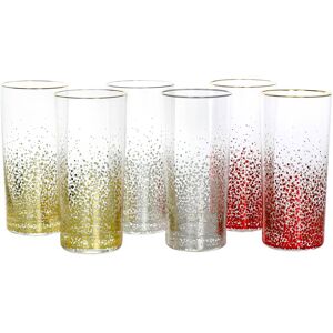 Laurie Gates 6 Piece 16 Ounce Glass Tumbler Set - 6 Piece 16oz Glasses Gold 6 Piece 16oz Glasses Laurie Gates 6 Piece 16 Ounce Glass Tumbler Set - 6 Piece 16oz Glasses Gold 6 Piece 16oz Glasses