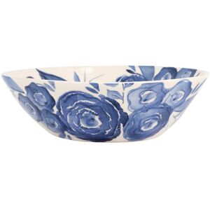 viva by VIETRI Blue Camellia Shallow Serving Bowl Blue 11.25 In. L X 11.25 In. W X 3.5 In. H viva by VIETRI Blue Camellia Shallow Serving Bowl Blue 11.25 In. L X 11.25 In. W X 3.5 In. H
