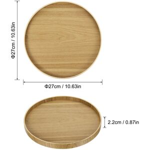 Unique Wood Serving Tray Round Decorative Platter Kitchen Table Candle Holder Brown 11 Inch Unique Wood Serving Tray Round Decorative Platter Kitchen Table Candle Holder Brown 11 Inch