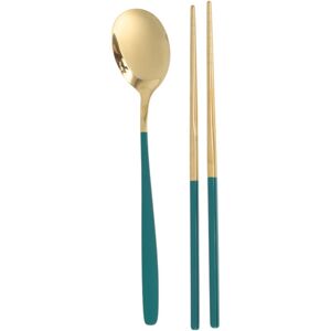 Unique 1 Set Flatware Sets Dishwasher Safe Spoon Chopsticks 2-Piece Set with Box 410 Stainless Steel Silver Tone 23.7x6x6cm Deep Green Gold Tone 0.01 In. L X 0.01 In. W X 0.01 In. H Unique 1 Set Flatware Sets Dishwasher Safe Spoon Chopsticks 2-Piece Set with Box 410 Stainless Steel Silver Tone 23.7x6x6cm Deep Green Gold Tone 0.01 In. L X 0.01 In. W X 0.01 In. H