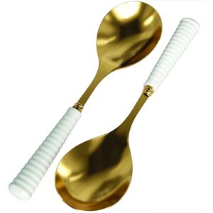 Portmeirion Sophie Conran Set of 2 Salad Servers - 10 Inch Gold 10 Inch Portmeirion Sophie Conran Set of 2 Salad Servers - 10 Inch Gold 10 Inch