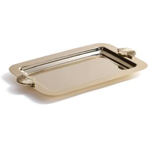 Zodax Cap Ferrat Fan Shell Serving Tray Gold 6.5 In. L X 11.0 In. W X 0.75 In. H Zodax Cap Ferrat Fan Shell Serving Tray Gold 6.5 In. L X 11.0 In. W X 0.75 In. H