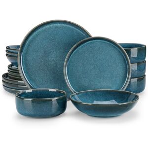 vancasso PLAYA Kiln Change Glaze 16-Piece Dinner Sets Service for 4 Blue Service for 4 vancasso PLAYA Kiln Change Glaze 16-Piece Dinner Sets Service for 4 Blue Service for 4