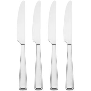 Oneida Reid Satin Flatware Set, Service for 4, Stainless Silver 4-Piece Dinner Knife Set Oneida Reid Satin Flatware Set, Service for 4, Stainless Silver 4-Piece Dinner Knife Set