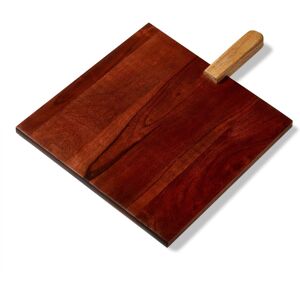 Tag Verge Square Board Natural Mango Wood Everyday Serving Tray Black 16.0 In. L X 12.0 In. W Tag Verge Square Board Natural Mango Wood Everyday Serving Tray Black 16.0 In. L X 12.0 In. W