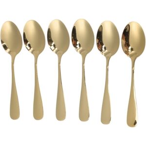 Unique 1 Set Flatware Sets Dishwasher Safe Coffee Spoons 6-Piece Set Stainless Steel Silver Tone 14x3.3cm Gold Tone 0.01 In. L X 0.01 In. W X 0.01 In. H Unique 1 Set Flatware Sets Dishwasher Safe Coffee Spoons 6-Piece Set Stainless Steel Silver Tone 14x3.3cm Gold Tone 0.01 In. L X 0.01 In. W X 0.01 In. H