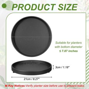 Unique Ceramic Plant Saucers, Round Flower Planter Water Trays Ceramic Plant Saucer Pot Tray Matte Black 7.9 Inch Unique Ceramic Plant Saucers, Round Flower Planter Water Trays Ceramic Plant Saucer Pot Tray Matte Black 7.9 Inch