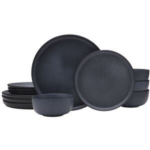 Mikasa Mayer 12-Piece Dinnerware Set, Service for 4 Grey Service for 4 Mikasa Mayer 12-Piece Dinnerware Set, Service for 4 Grey Service for 4