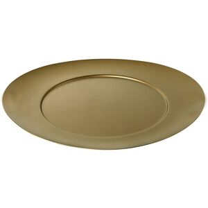 Mepra Atmosfera Charger Plate Materic Gold 13.5 In. L X 12.5 In. W X 0.5 In. H Mepra Atmosfera Charger Plate Materic Gold 13.5 In. L X 12.5 In. W X 0.5 In. H