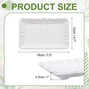 Unique Wooden Decorative Tray, Vintage European Style Serving Tray Breakfast Platter White 0.01 In. L X 0.01 In. W Unique Wooden Decorative Tray, Vintage European Style Serving Tray Breakfast Platter White 0.01 In. L X 0.01 In. W