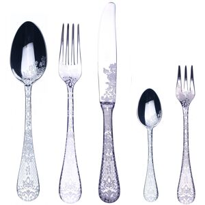 Mepra Casablanca Flatware Set with Cake Forks - 30 Pieces Silver Service for 6 Mepra Casablanca Flatware Set with Cake Forks - 30 Pieces Silver Service for 6