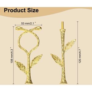 Unique 2 Tiers Cake Tray Stand Handle Metal Holder for Cake Plate Gold 1 Set Unique 2 Tiers Cake Tray Stand Handle Metal Holder for Cake Plate Gold 1 Set