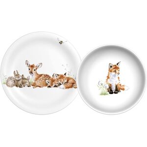 Royal Worcester Wrendale Designs Little Wren Plate & Bowl Set - Plate is 8.3 in, Bowl is 7.1 in Multi Plate is 8.3 in, Bowl is 7.1 in Royal Worcester Wrendale Designs Little Wren Plate & Bowl Set - Plate is 8.3 in, Bowl is 7.1 in Multi Plate is 8.3 in, Bowl is 7.1 in
