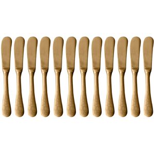 Mepra Coccodrillo Butter Knife - 12 Pieces Ice Gold Service for 12 Mepra Coccodrillo Butter Knife - 12 Pieces Ice Gold Service for 12