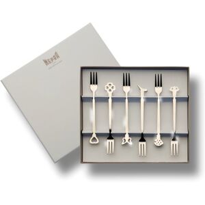 Mepra Evento Mini Fork 6-Piece Set - 6-Pieces Silver 6-Pieces Mepra Evento Mini Fork 6-Piece Set - 6-Pieces Silver 6-Pieces