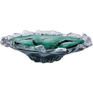 Aria Home Cascade Petal Platter Decorative Glass Centerpiece Bowl Green 13.0 In. W X 6.0 In. H X 13.0 In. D Aria Home Cascade Petal Platter Decorative Glass Centerpiece Bowl Green 13.0 In. W X 6.0 In. H X 13.0 In. D