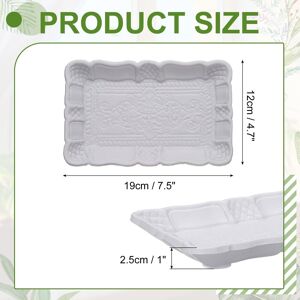 Unique Wooden Decorative Tray, Vintage European Style Serving Tray Breakfast Platter Grey 0.01 In. L X 0.01 In. W Unique Wooden Decorative Tray, Vintage European Style Serving Tray Breakfast Platter Grey 0.01 In. L X 0.01 In. W