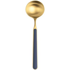 Mepra Fantasia Ice Gold Gravy Ladle Cobalt Service for 1 Mepra Fantasia Ice Gold Gravy Ladle Cobalt Service for 1