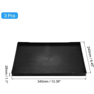 Unique 3Pcs Serving Tray Small Mini Tray Plastic Rectangular Wooden Serving Trays Decorative Ottoman Platter Black 9 Unique 3Pcs Serving Tray Small Mini Tray Plastic Rectangular Wooden Serving Trays Decorative Ottoman Platter Black 9