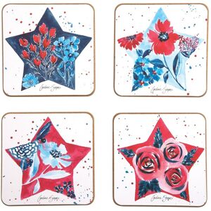 C&F Home Fourth Of July Coaster Set, Set of 4 - Set of 4 Red Set of 4 C&F Home Fourth Of July Coaster Set, Set of 4 - Set of 4 Red Set of 4