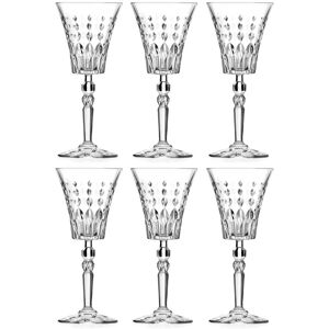 Wine Glass Water Glasses Set of 6 Goblet 10 oz. by Majestic Gifts Inc. Made in Europe Clear Wine Glass Water Glasses Set of 6 Goblet 10 oz. by Majestic Gifts Inc. Made in Europe Clear