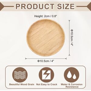 Unique Bamboo Serving Tray, Round Wooden Trays Portable Serving Platters for Food Fruit, Snacks, Bread, Vanity, Weddings, Picnics Beige 4 Unique Bamboo Serving Tray, Round Wooden Trays Portable Serving Platters for Food Fruit, Snacks, Bread, Vanity, Weddings, Picnics Beige 4