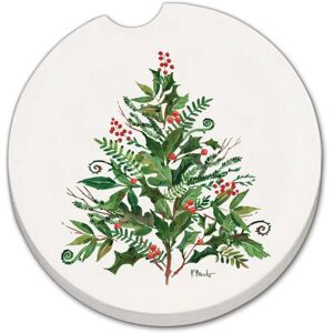 CounterArt Peppermint Tree 2 Pack Absorbent Stone Coaster for Vehicle Cup Holder 2.6” Diameter Manufactured in The USA Multi 2.5 In. L X 2.5 In. W X 0.5 In. D CounterArt Peppermint Tree 2 Pack Absorbent Stone Coaster for Vehicle Cup Holder 2.6” Diameter Manufactured in The USA Multi 2.5 In. L X 2.5 In. W X 0.5 In. D