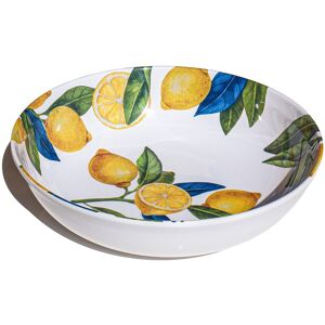 Abode Homewares Lemon Orchard Melamine Serving Bowl - Yellow - 11.9 Yellow 11.9 In. L X 11.9 In. W X 3.0 In. H Abode Homewares Lemon Orchard Melamine Serving Bowl - Yellow - 11.9 Yellow 11.9 In. L X 11.9 In. W X 3.0 In. H