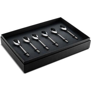 Mepra Linea Espresso Spoons Set - 6 Pieces Black Gold Service for 1 Mepra Linea Espresso Spoons Set - 6 Pieces Black Gold Service for 1