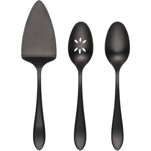 Cambridge Waldwick Black Satin 3-Piece Serving Set Black Service for 1 Cambridge Waldwick Black Satin 3-Piece Serving Set Black Service for 1