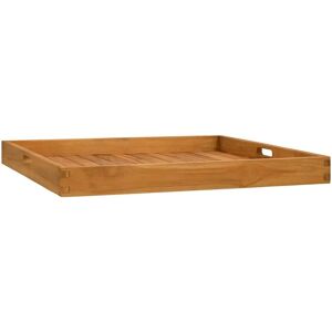 vidaXL Serving Tray Solid Wood Teak Brown 27.6 vidaXL Serving Tray Solid Wood Teak Brown 27.6
