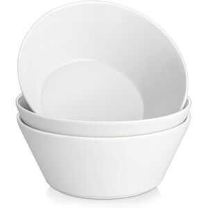 MALACASA TARA Speckled 3-Piece Stoneware Serving Bowl Set White 8.25-inches Bowl Set MALACASA TARA Speckled 3-Piece Stoneware Serving Bowl Set White 8.25-inches Bowl Set