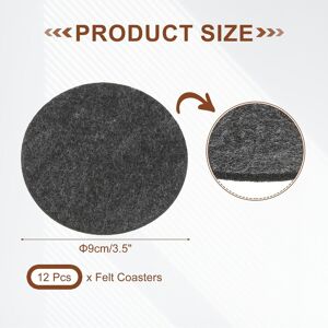 Unique Felt Drink Coasters, Coffee Cup Coasters Protect Furniture and Table from Water Marks Dark Grey 0.01 In. W X 0.01 In. D Unique Felt Drink Coasters, Coffee Cup Coasters Protect Furniture and Table from Water Marks Dark Grey 0.01 In. W X 0.01 In. D