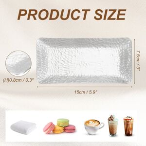 Unique Decorative Tray, Silver 0.01 In. L X 0.01 In. W Unique Decorative Tray, Silver 0.01 In. L X 0.01 In. W