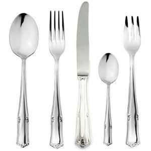 Mepra Bavaria Flatware Set with Cake Fork and H/H Knives - 30 Pieces - Stainless Steel Silver Service for 6 Mepra Bavaria Flatware Set with Cake Fork and H/H Knives - 30 Pieces - Stainless Steel Silver Service for 6