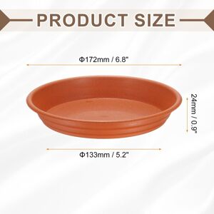 Unique Plastic Plant Saucer Round Drip Trays Flower Pot Saucers Flower Base Bottom Drainage Tray for Indoors Outdoors Planter Pottery Red 5.2 Unique Plastic Plant Saucer Round Drip Trays Flower Pot Saucers Flower Base Bottom Drainage Tray for Indoors Outdoors Planter Pottery Red 5.2
