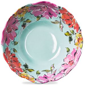 Tag In Bloom Melamine Serving Bowl Multi Melamine Spring Blue 4.0 In. H X 1.0 In. D Tag In Bloom Melamine Serving Bowl Multi Melamine Spring Blue 4.0 In. H X 1.0 In. D