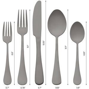 Unique 20 PCS Silverware Set, Stainless Steel Flatware, Mirror Polished Cutlery Set, Serving Utensils Set for Kitchen Dining - 20 PCS Black 20 PCS Unique 20 PCS Silverware Set, Stainless Steel Flatware, Mirror Polished Cutlery Set, Serving Utensils Set for Kitchen Dining - 20 PCS Black 20 PCS