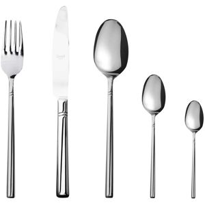 Mepra Aria Flatware Set with Moka Spoons - 30 Pieces - Stainless Steel Silver Service for 6 Mepra Aria Flatware Set with Moka Spoons - 30 Pieces - Stainless Steel Silver Service for 6