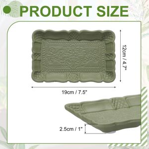 Unique Wooden Decorative Tray, Vintage European Style Serving Tray Breakfast Platter Dark Green 0.01 In. L X 0.01 In. W Unique Wooden Decorative Tray, Vintage European Style Serving Tray Breakfast Platter Dark Green 0.01 In. L X 0.01 In. W