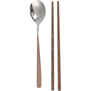 Unique 1 Set Flatware Sets Dishwasher Safe Spoon Chopsticks 2-Piece Set with Box Stainless Steel Wood PP 23.7x6x6cm Gold, Silver 0.01 In. L X 0.01 In. W X 0.01 In. H Unique 1 Set Flatware Sets Dishwasher Safe Spoon Chopsticks 2-Piece Set with Box Stainless Steel Wood PP 23.7x6x6cm Gold, Silver 0.01 In. L X 0.01 In. W X 0.01 In. H