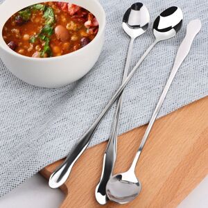 Unique Stainless Steel Spoons 4 Pcs Soup Spoon Oil Salt Sugar Dining Spoons 10 Silver Tone 0.1 In. L X 0.1 In. W X 0.1 In. H Unique Stainless Steel Spoons 4 Pcs Soup Spoon Oil Salt Sugar Dining Spoons 10 Silver Tone 0.1 In. L X 0.1 In. W X 0.1 In. H