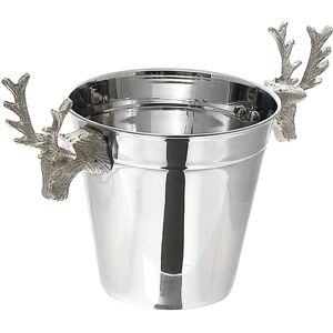 IH Casa Decor Stainless Steel Ice Bucket With Reindeer 5.5 Silver 5.5 In. L X 5.5 In. W X 5.31 In. H IH Casa Decor Stainless Steel Ice Bucket With Reindeer 5.5 Silver 5.5 In. L X 5.5 In. W X 5.31 In. H