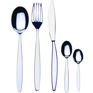 Mepra Immagina Flatware Set with Moka Spoons - 30 Pieces - Stainless Steel Silver Service for 6 Mepra Immagina Flatware Set with Moka Spoons - 30 Pieces - Stainless Steel Silver Service for 6