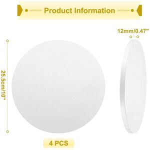 Unique Cake Boards, Round Cake Drum Circle Cake Base Grease Proof Pastry Board for Wedding Birthday Party Supplies White 10 inch Unique Cake Boards, Round Cake Drum Circle Cake Base Grease Proof Pastry Board for Wedding Birthday Party Supplies White 10 inch