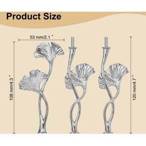 Unique 3 Tiers Cake Tray Stand Handle Metal Holder for Cake Plate Silver 3 Set Unique 3 Tiers Cake Tray Stand Handle Metal Holder for Cake Plate Silver 3 Set