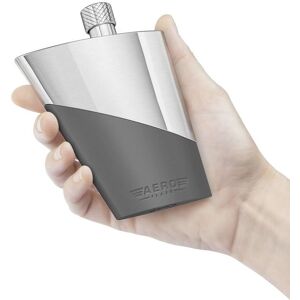 Final Touch Stainless Steel AeroFlask Travel Flask - 3.4 Oz Silver,Grey 3.4 Oz Final Touch Stainless Steel AeroFlask Travel Flask - 3.4 Oz Silver,Grey 3.4 Oz