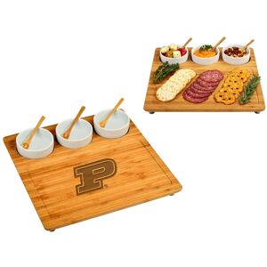 Picnic at Ascot NCAA Purdue Boilermakers Bamboo Charcuterie Board Set with Ceramic Bowls - 13 Purdue Boilermakers 13.0 In. L X 13.0 In. W X 2.0 In. H Picnic at Ascot NCAA Purdue Boilermakers Bamboo Charcuterie Board Set with Ceramic Bowls - 13 Purdue Boilermakers 13.0 In. L X 13.0 In. W X 2.0 In. H